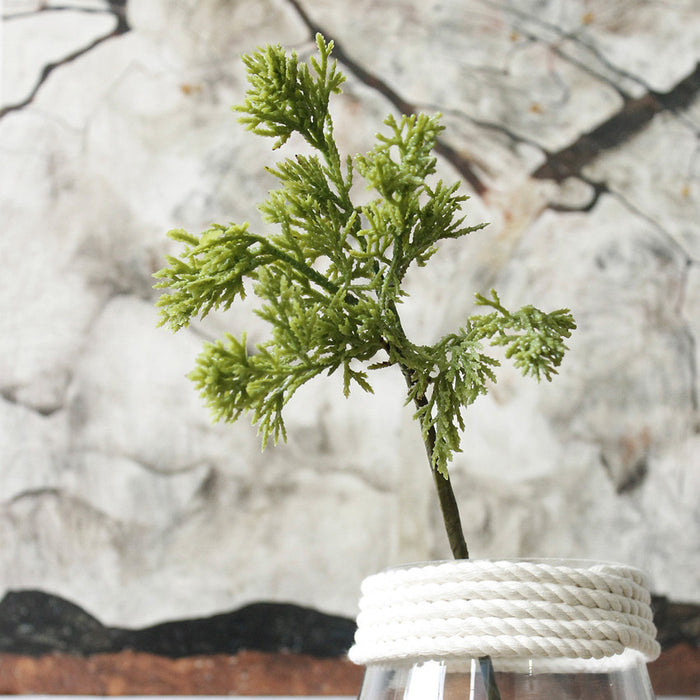 Bulk Realistic 14.57" Artificial Cypress Stem for Christmas DIY Crafts, Holiday Wreath/Mantel Decoration Wholesale