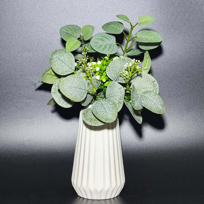 Bulk 14" Artificial Eucalyptus Plant in Vase Potted Plant for Bedroom Bathroom Shelves Wholesale