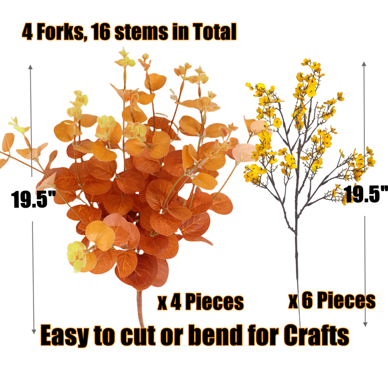 Bouquet de fleurs de gypsophile d'automne de 18 pouces de hauteur pour composition florale en gros