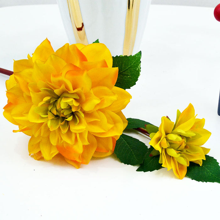 Bulk 24" Artificial Flowers Silk Dahlia Long Stem or Wedding Bouquets Fall Decor Wholesale