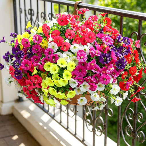 morning glory hanging basket silk plant Bulk 12pcs UV Resistant Artificial Morning Glory Flowers