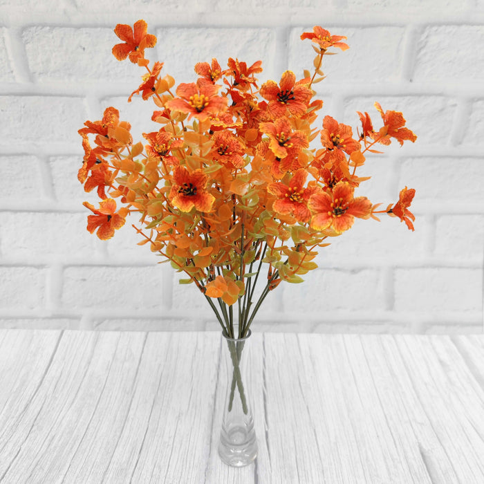 Bulk 10 Colors 2Pcs Flowers Bush Shrubs Silk Flowers Plants for Outdoors UV Resistant Wholesale
