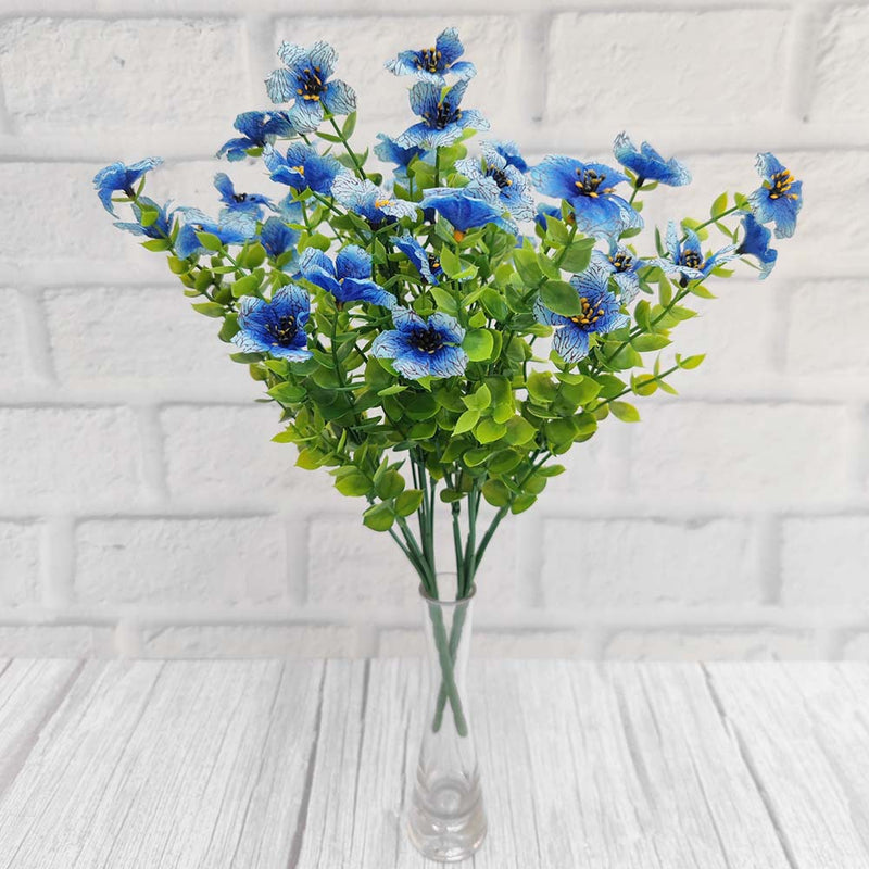 Bulk 10 Colors 2Pcs Flowers Bush Shrubs Silk Flowers Plants for Outdoors UV Resistant Wholesale