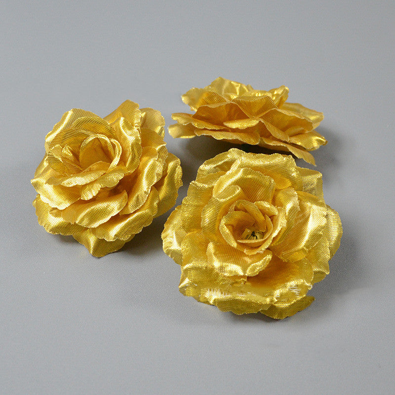 Lot de 30 têtes de roses en soie de 7,6 cm pour décoration de maison, de mariage, de fête, vente en gros