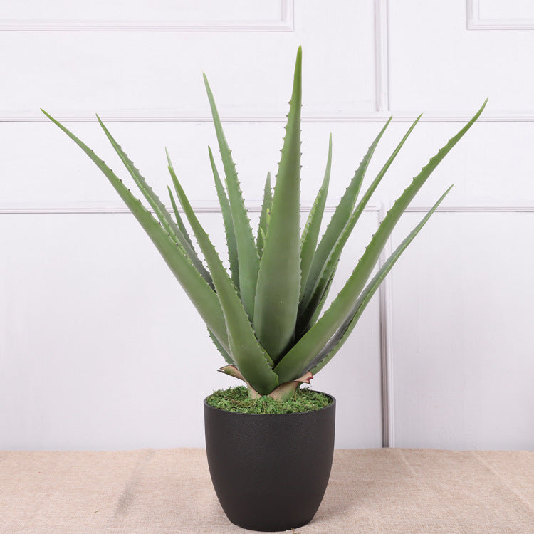 wholesale aloe vera plants Bulk 4pcs Aloe Vera Plants Artificial Green Potted Plants Wholesale