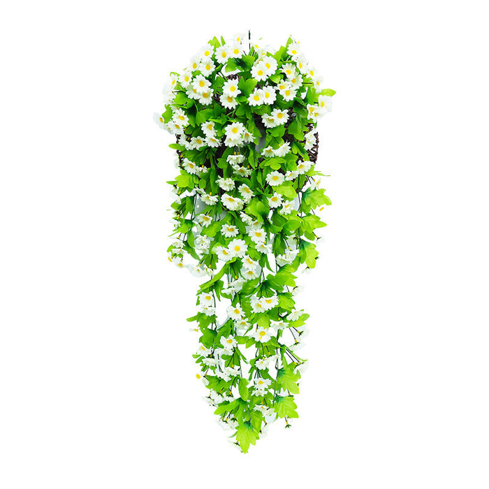 Bulk 2Pcs Trailing Daisy UV Resistant Hanging Flowers for Outdoors Wholesale