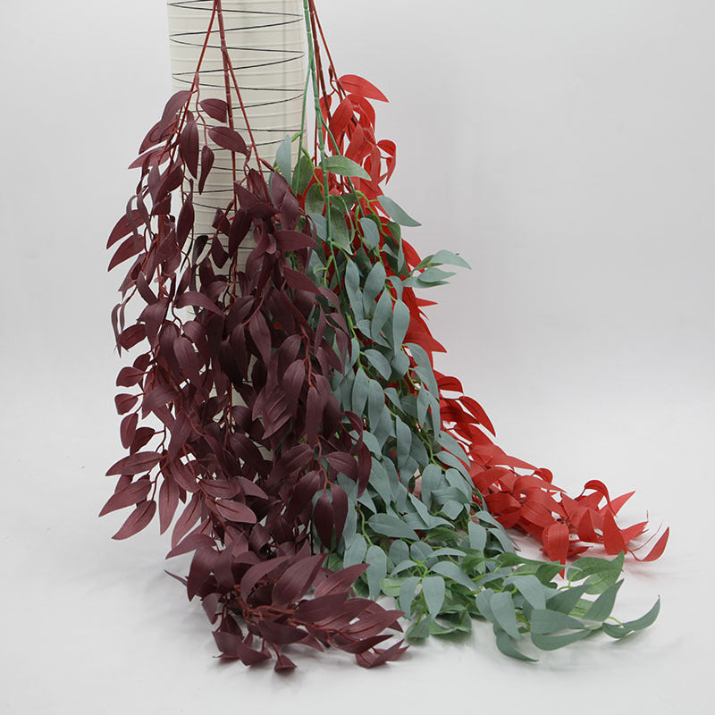Bulk 39" Realistic Artificial Hanging Willow Leaf Twig Vines for Decoration Wholesale