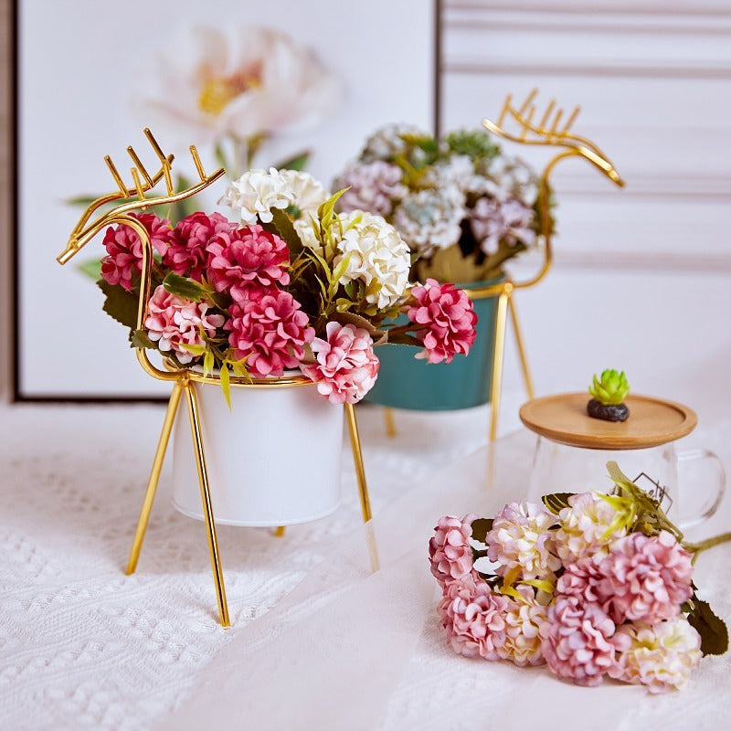 Tiges de mini boules de neige artificielles en vrac de 11 pouces Décorations d'automne Fleurs d'automne en gros