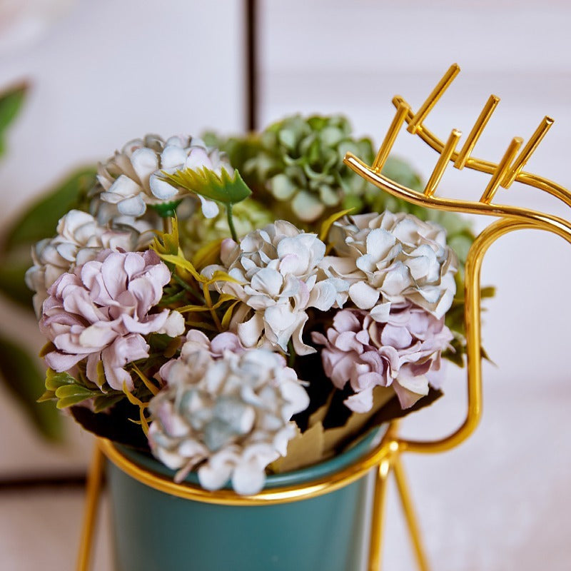 Tiges de mini boules de neige artificielles en vrac de 11 pouces Décorations d'automne Fleurs d'automne en gros