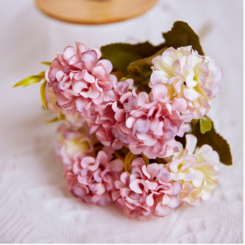Tiges de mini boules de neige artificielles en vrac de 11 pouces Décorations d'automne Fleurs d'automne en gros