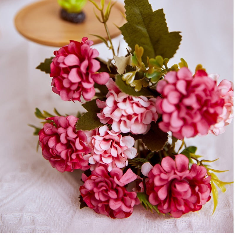 Tiges de mini boules de neige artificielles en vrac de 11 pouces Décorations d'automne Fleurs d'automne en gros