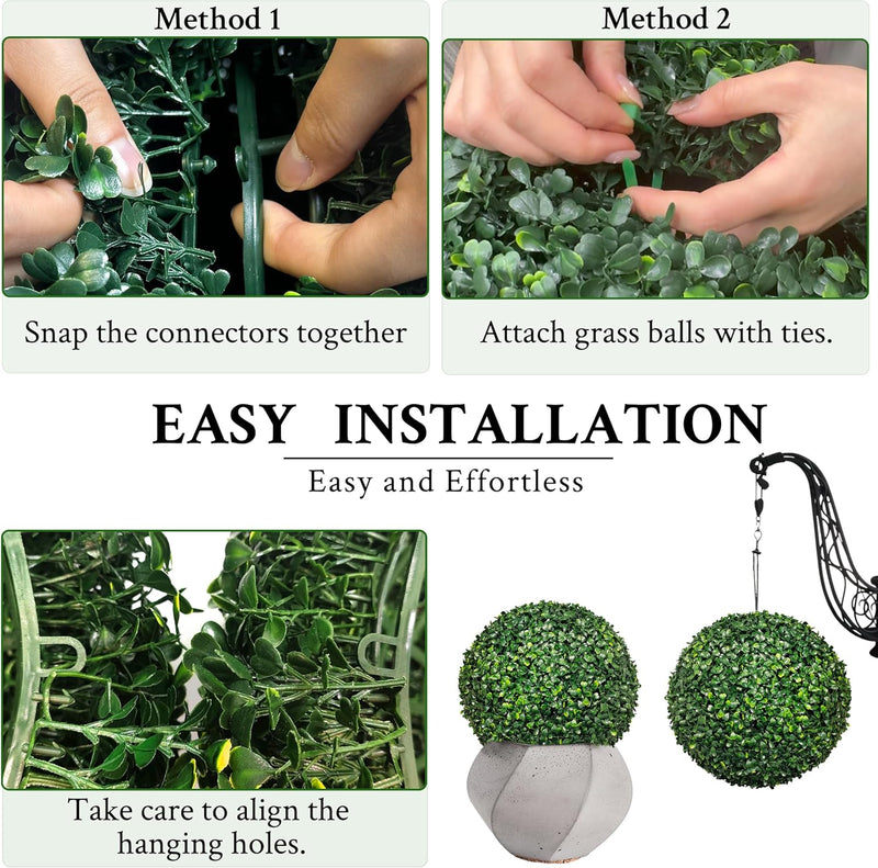 Bulk Artificial Plant Topiary Ball Faux Boxwood Decorative Balls for Outdoors Wedding Garden Wholesale