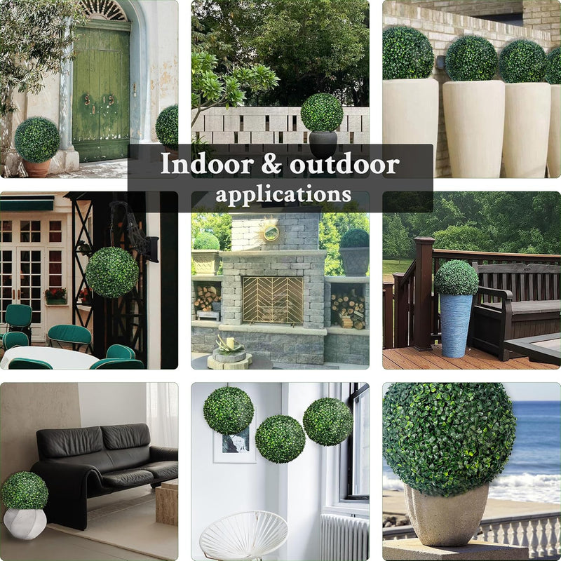 Bulk Artificial Plant Topiary Ball Faux Boxwood Decorative Balls for Outdoors Wedding Garden Wholesale