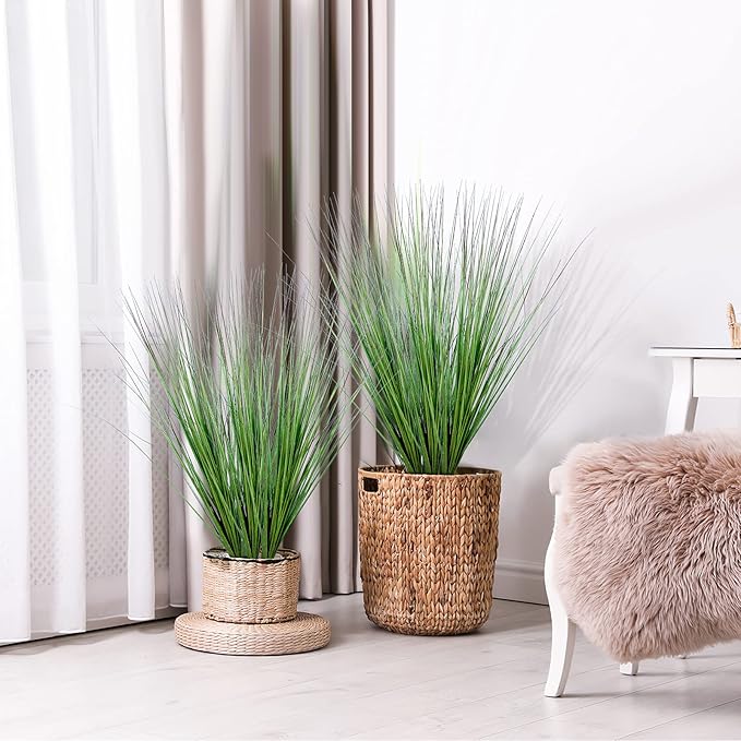 Plantas artificiales a granel Cebolla Hierba Vegetación Arbustos Planta Otoño Invierno Trigo Hierba Venta al por mayor