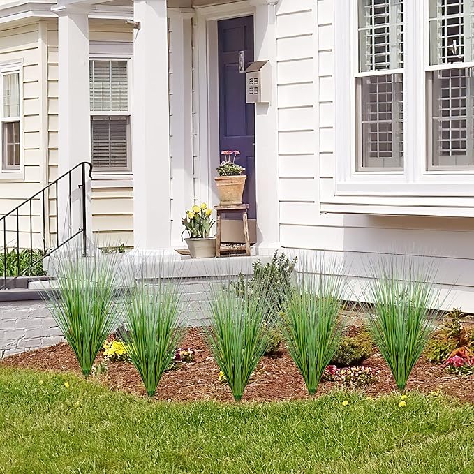 Plantas artificiales a granel Cebolla Hierba Vegetación Arbustos Planta Otoño Invierno Trigo Hierba Venta al por mayor