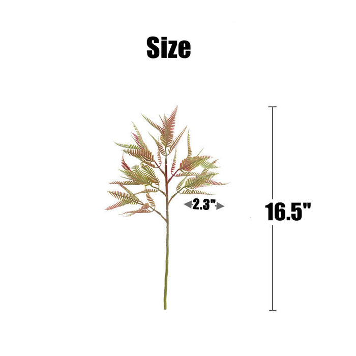 Bulk 16.5" Artificial Plants Fern Leaves Stems for Wedding Bouquets/Table Centerpieces Wholesale