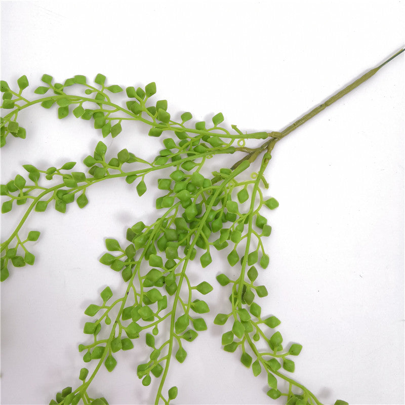 Bulk 5Pcs Greenery Plants Artificial Donkey Tail Succulent Lover's Tear Strings of Pearls Hanging Succulents Wholesale