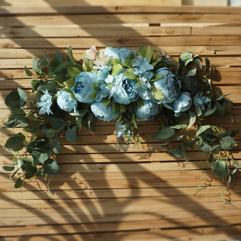 Fleurs d'arche de mariage en vrac Pivoine Swag floral artificiel rustique pour linteau de porte Centres de table en gros