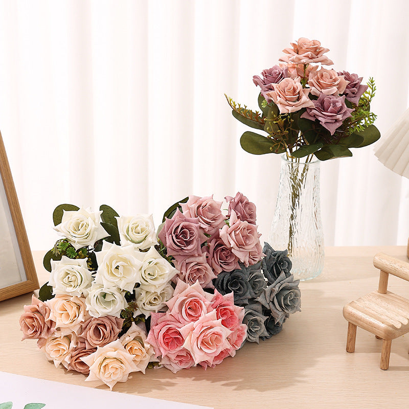 Artificial Angular Rose Flower -  for Wedding Bouquets, Home Decor, Valentine's Day