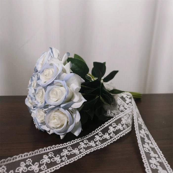 Bulk Broken Ice Blue Rose Bridesmaid Bouquet Wedding Bouquet Wholesale