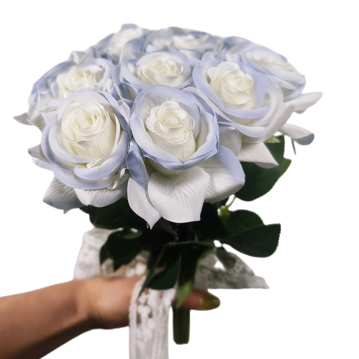 Bulk Broken Ice Blue Rose Bridesmaid Bouquet Wedding Bouquet Wholesale