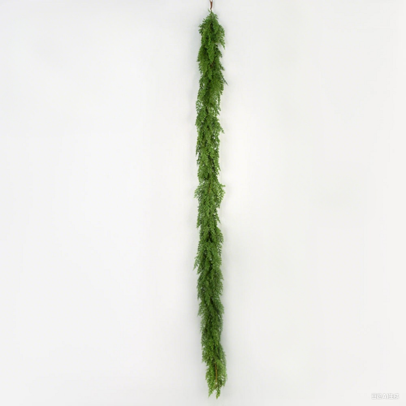 106.3 Inch Lifelike Artificial Flowers Pine-Cypress Wreath Vine - Ideal for Party Decoration