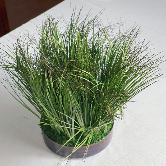 Exclusive Pre-Potted Artificial Potted Plants Onion Grass Real Touch Greenery Bonsai