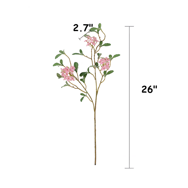 Tiges d'Aubrieta en vrac de 26 pouces Fleurs en soie Arrangements de fleurs artificielles en gros