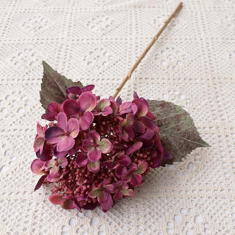 Tiges d'hortensia d'automne exclusives en vrac de 20 pouces Décoration d'automne et d'hiver en gros