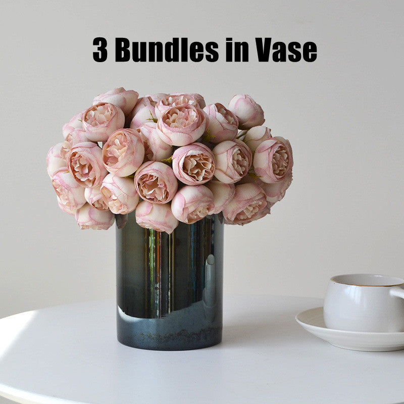 Bulk 11" Autumn Retro Peony Buds Bouquet for Fall Wedding Centerpieces, Home Decor & Thanksgiving Styling