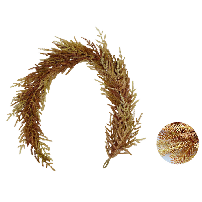 Bulk 70" Real Touch Norfolk Pine Garland for Autumn and Winter Decoration Wholesale