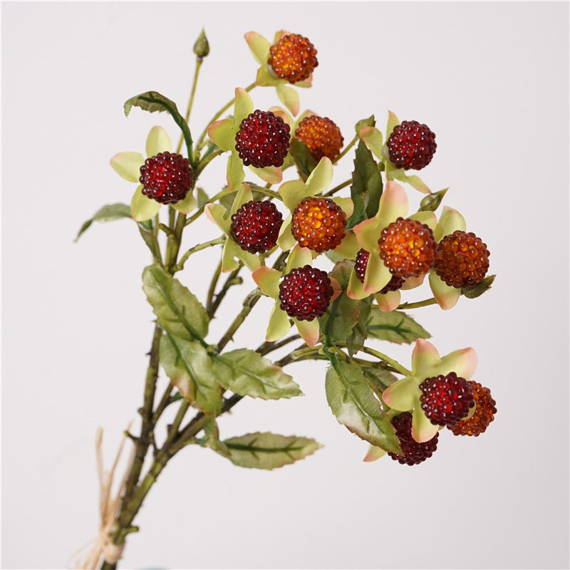 Bulk 18" Autumn Toned Raspberry Berry Stems - 18" Fall & Winter Decorative Bundles for Centerpieces and Home Decor Wholesale
