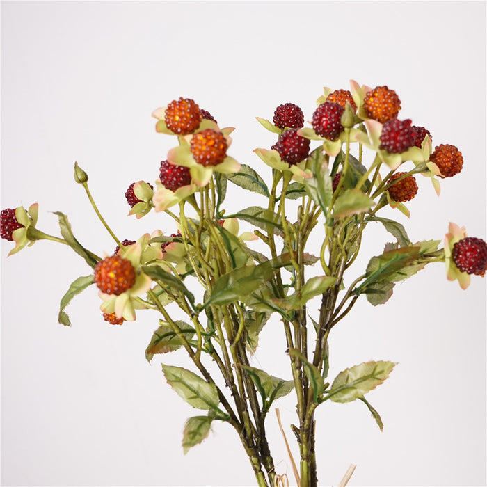 Bulk 18" Autumn Toned Raspberry Berry Stems - 18" Fall & Winter Decorative Bundles for Centerpieces and Home Decor Wholesale