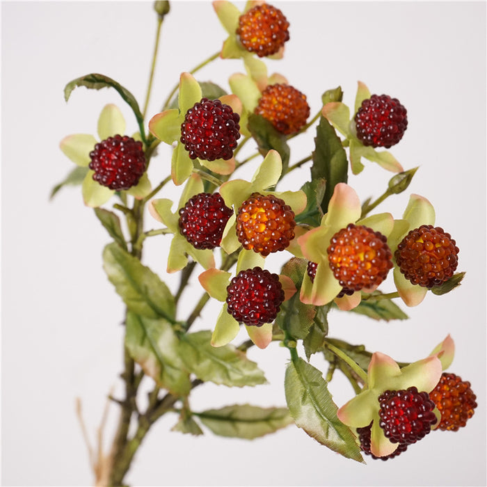 Bulk 18" Autumn Toned Raspberry Berry Stems - 18" Fall & Winter Decorative Bundles for Centerpieces and Home Decor Wholesale