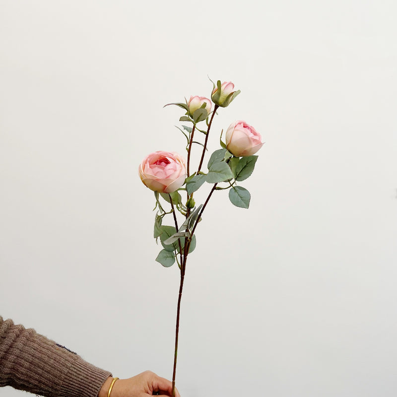 Tallo de flores de seda de peonía de 27 "a granel con capullos al por mayor