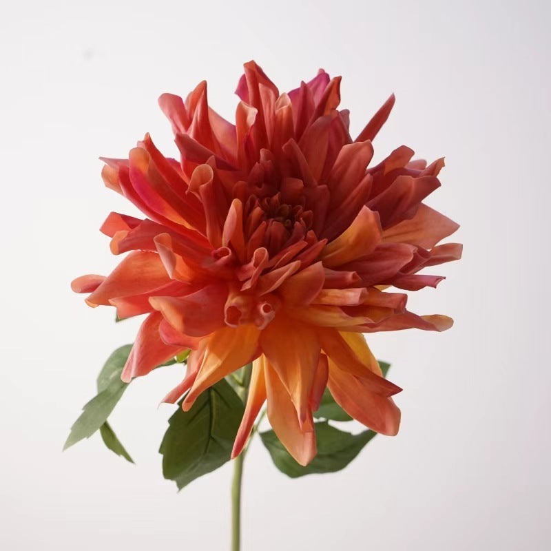 Premium 23.6" Real Touch Dahlia Stem - Lifelike Silk Floral Arrangements for Weddings & Home Decor