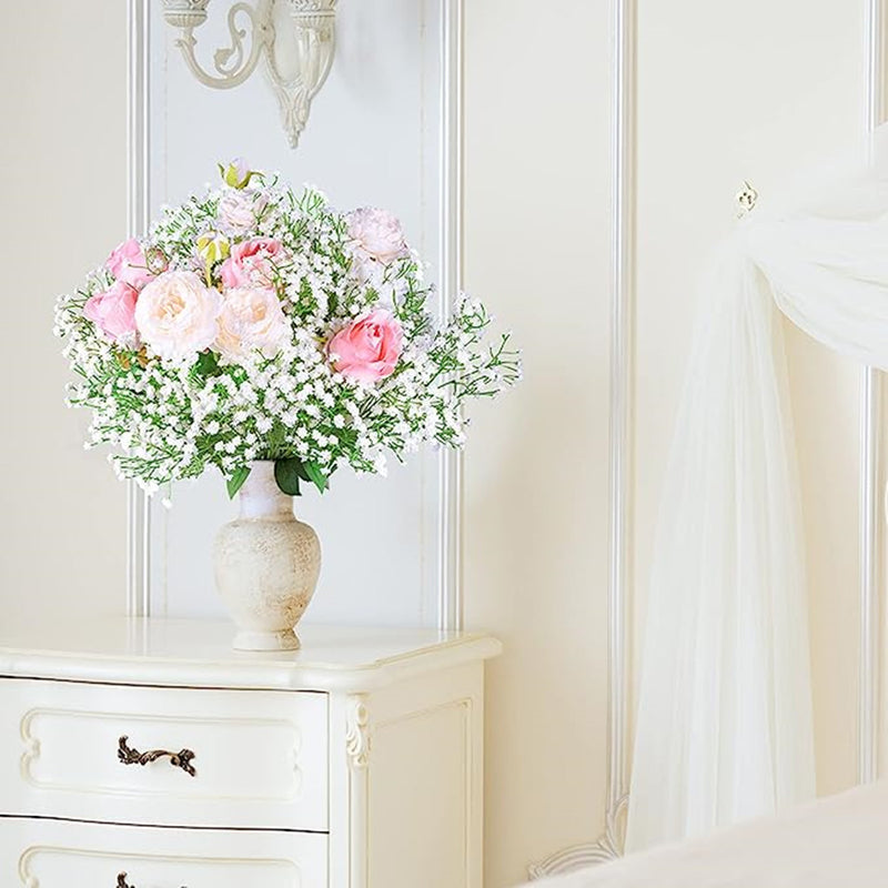Fleurs artificielles en vrac de 23,6 pouces, souffle de bébé, toucher réaliste pour l'artisanat, bricolage, fête de mariage, maison, jardin, bureau, vente en gros 