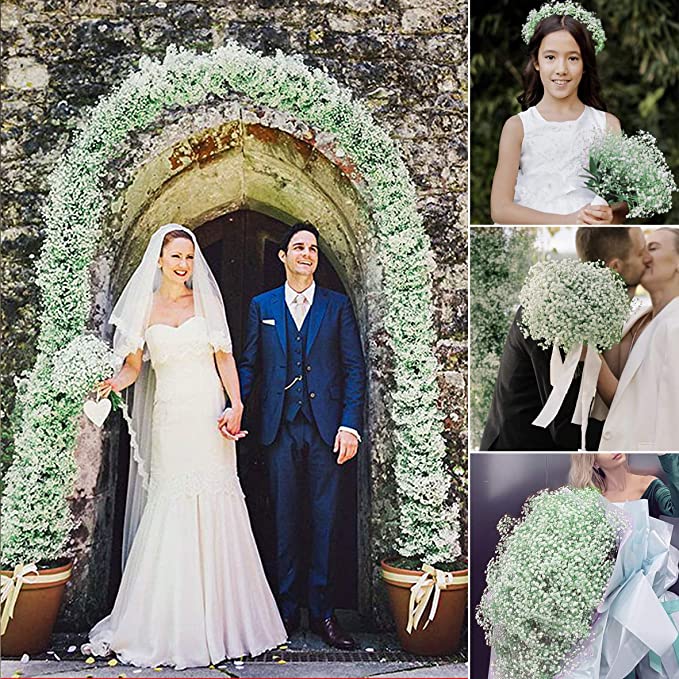 Fleurs artificielles en vrac de 23,6 pouces, souffle de bébé, toucher réaliste pour l'artisanat, bricolage, fête de mariage, maison, jardin, bureau, vente en gros 