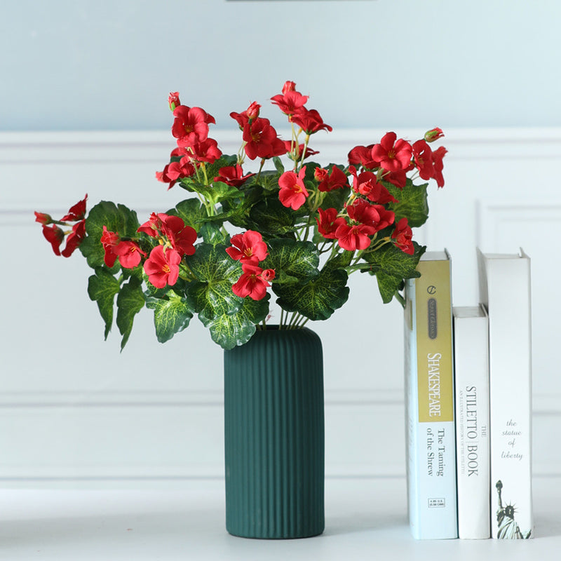 Bouquet de bégonia artificiel en soie de 13,7 po en vrac