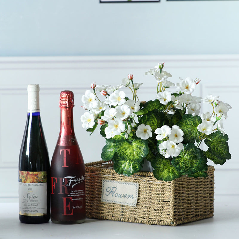 Bouquet de bégonia artificiel en soie de 13,7 po en vrac