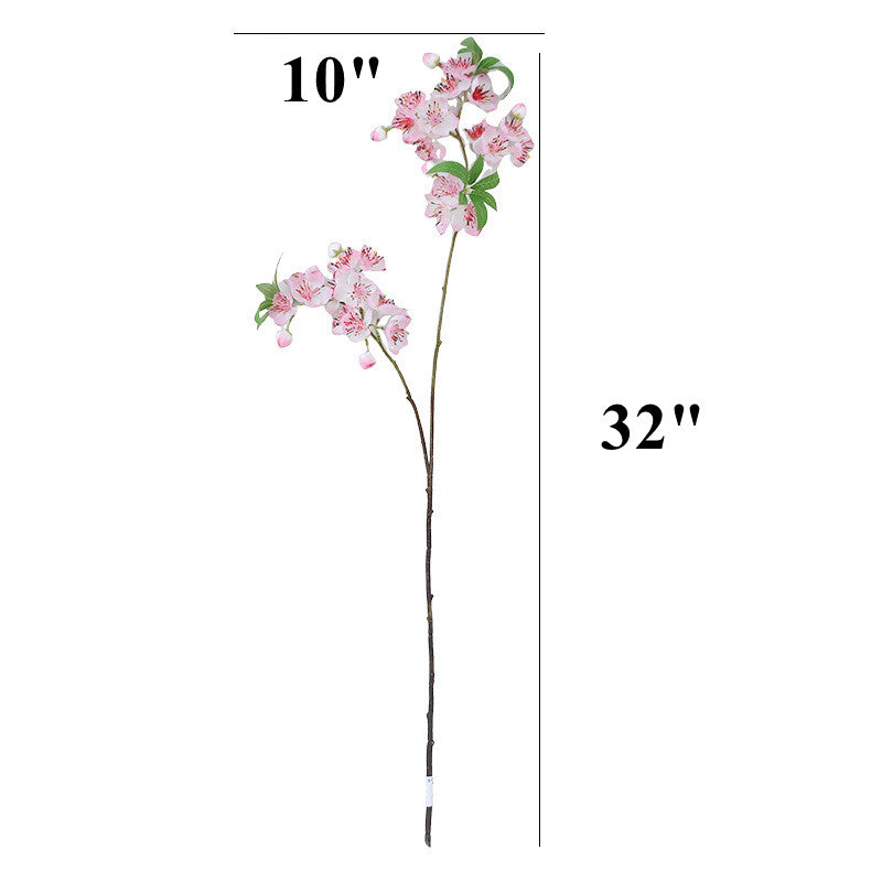 Bulk 32" Begonia Blossom Branches Artificial Spring Pink Flowers Wholesale