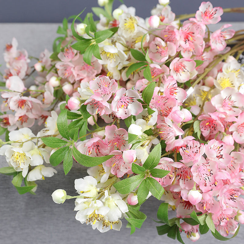 Bulk 32" Begonia Blossom Branches Artificial Spring Pink Flowers Wholesale