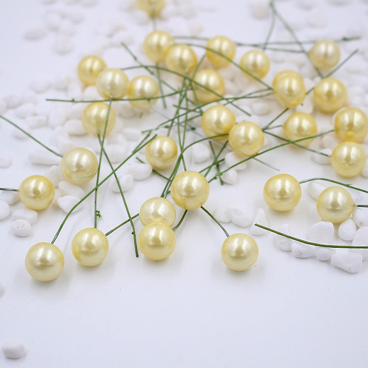 Lot de 400 baies de houx artificielles en vrac sur fil pour l'artisanat, couronne de fleurs pour arbre de Noël, bricolage, vente en gros