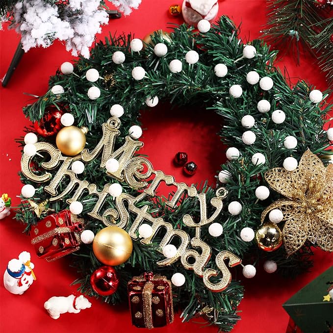 Lot de 400 baies de houx artificielles en vrac sur fil pour l'artisanat, couronne de fleurs pour arbre de Noël, bricolage, vente en gros