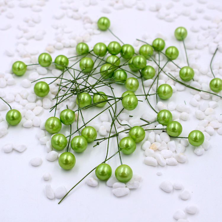 Lot de 400 baies de houx artificielles en vrac sur fil pour l'artisanat, couronne de fleurs pour arbre de Noël, bricolage, vente en gros