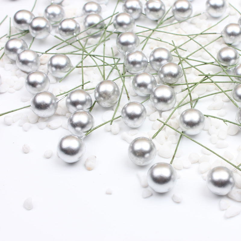 Lot de 400 baies de houx artificielles en vrac sur fil pour l'artisanat, couronne de fleurs pour arbre de Noël, bricolage, vente en gros