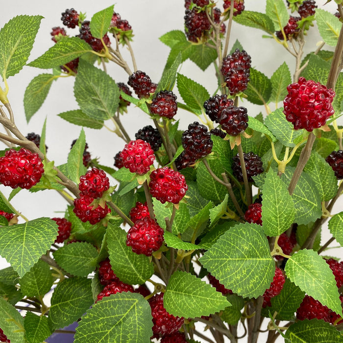Bulk Exclusive 28.7" Blackberry Stems Spray Mulberry Artificial Fruits Plants Wholesale