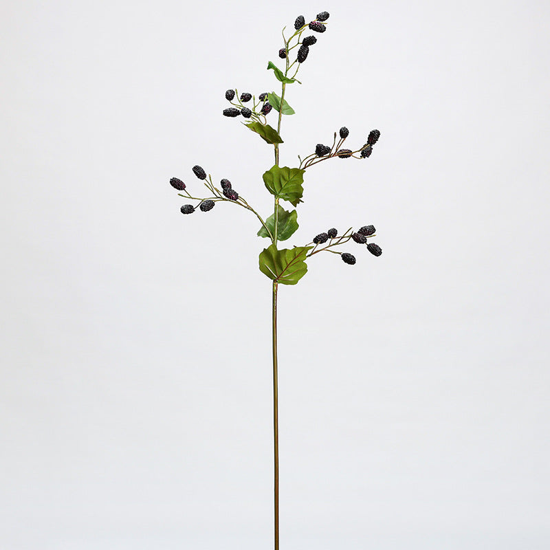 Lot de 3 tiges de bouquet de mûres en vrac, tiges de fruits artificiels en spray de mûres, vente en gros
