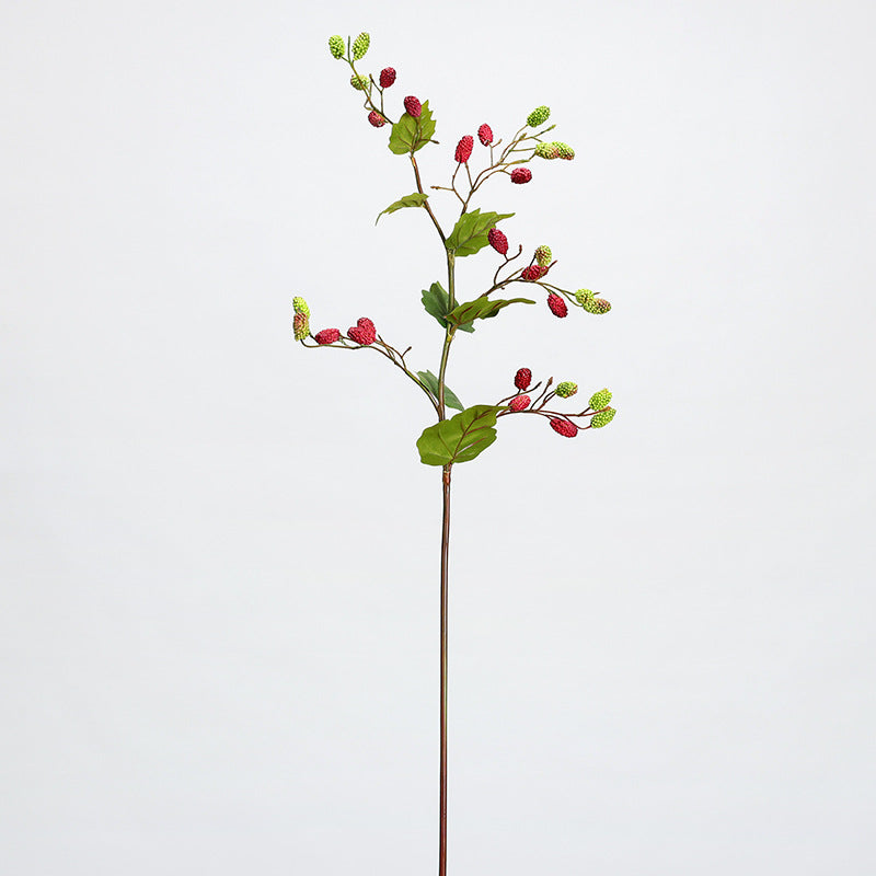 Lot de 3 tiges de bouquet de mûres en vrac, tiges de fruits artificiels en spray de mûres, vente en gros