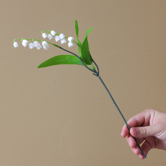 Bulk 13.8" Lily of The Valley Stems Faux White Bell Flowers Centerpiece Wholesale